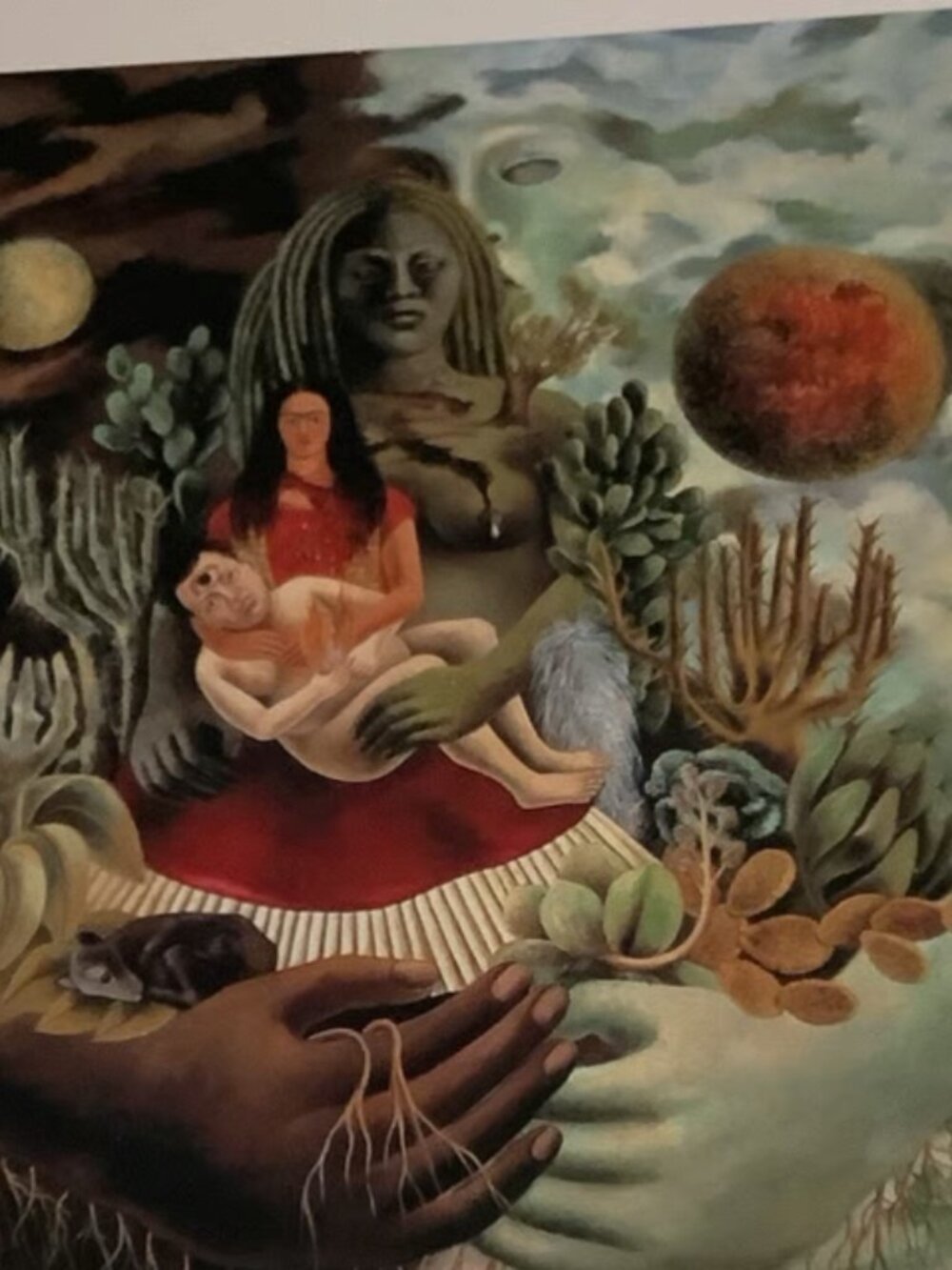 Frida Kahlo Painting, The Love Embrace of the Universe, Post Card, Collectible